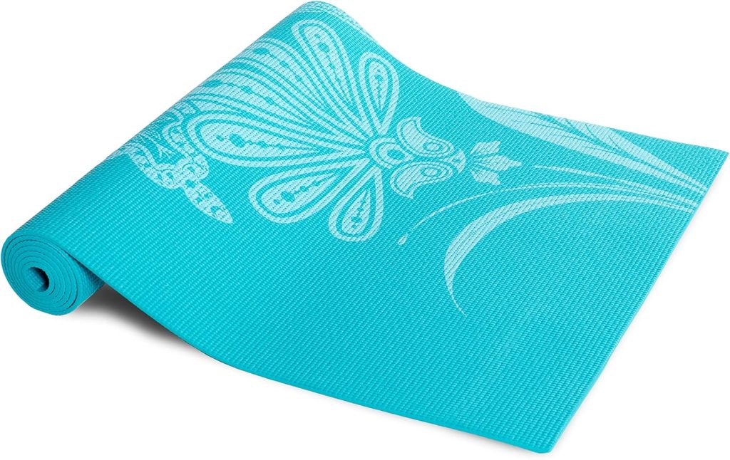 Tone Fitness Yoga Mat with Floral Pattern Tone Fitness Yoga Mat with Floral Pattern