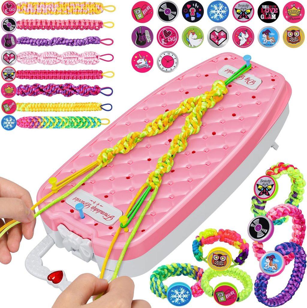 Dpai Friendship Bracelet Making Kit for Girls,DIY Arts and Crafts Toys,Jewelry String Maker Kit,The Best Birthday Gifts Ideas for Girls 6 7 8 9 10 11 12+ Years Old(Pink) Dpai Friendship Bracelet Making Kit for Girls,DIY Arts and Crafts Toys,Jewelry String Maker Kit,The Best Birthday Gifts Ideas for Girls 6 7 8 9 10 11 12+ Years Old(Pink)