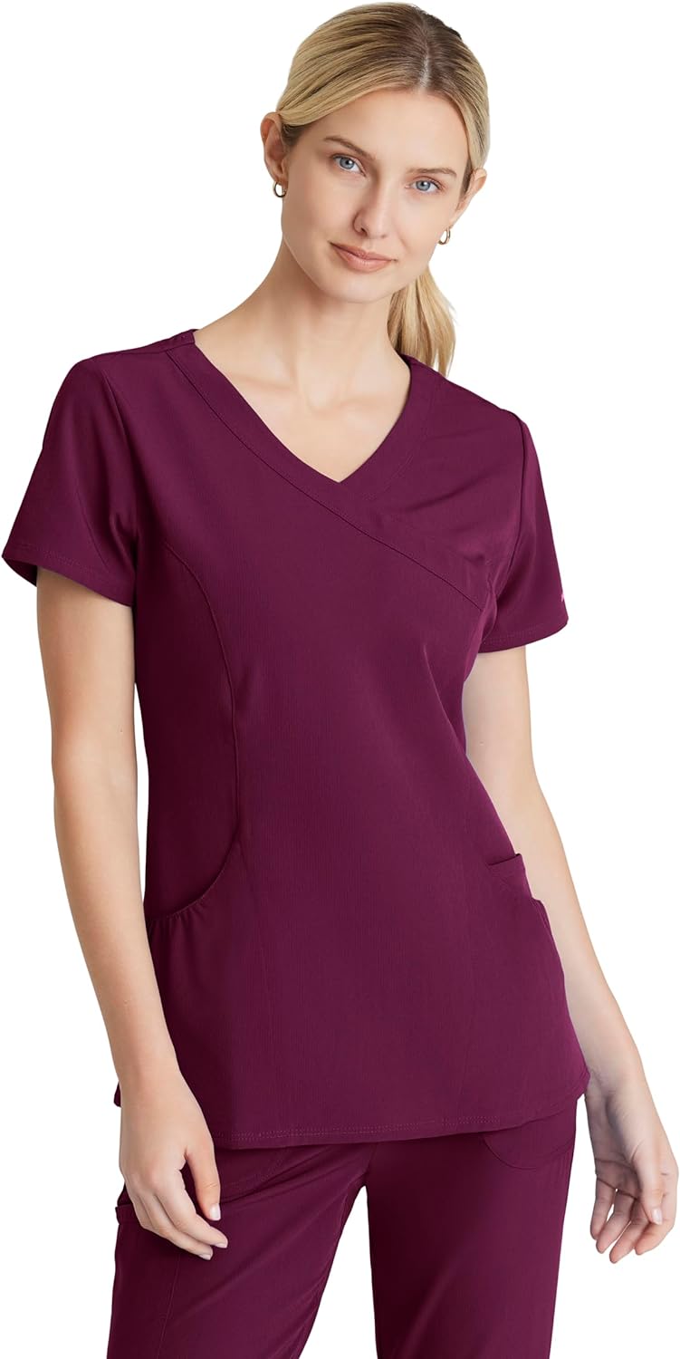 BARCO Skechers Vitality Charge Scrub Top for Women – V-Neck Medical Top, 4-Way Stretch Women’s Scrub Top BARCO Skechers Vitality Charge Scrub Top for Women – V-Neck Medical Top, 4-Way Stretch Women’s Scrub Top