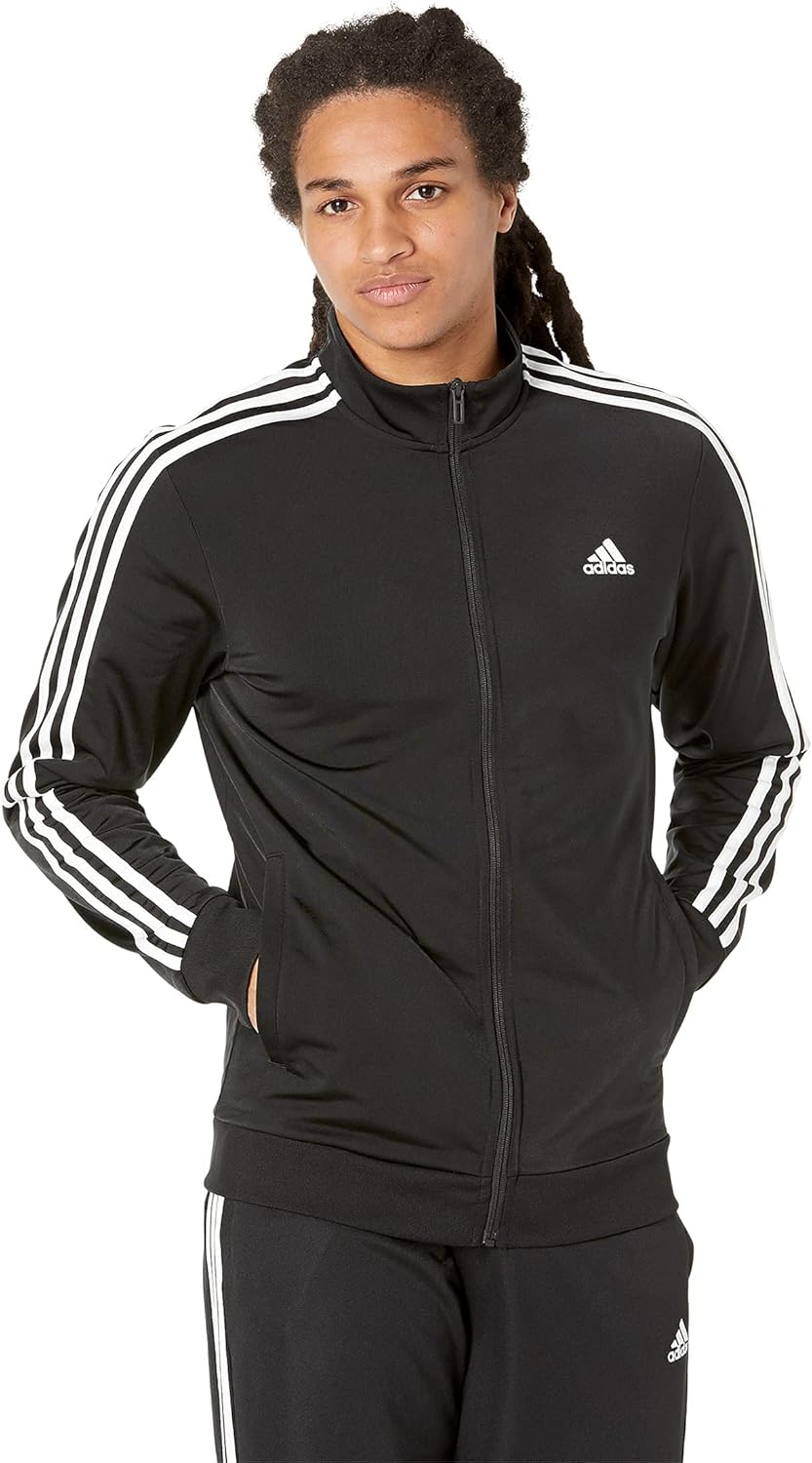 adidas Men’s Essentials Warm-Up 3-Stripes Track Top adidas Men’s Essentials Warm-Up 3-Stripes Track Top