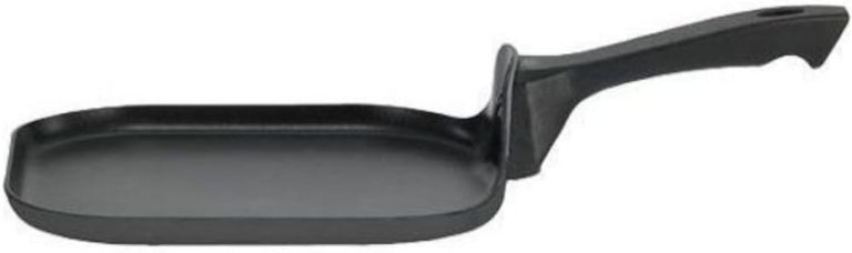 T-fal Specialty Nonstick Mini Griddle 6.5 Inch Cookware, Pots and Pans, Dishwasher Safe Black