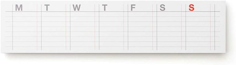 JSTORY Sticky Planner Adhesive Paper Note Columnar Scheduler Organizer to-do One Size Check List