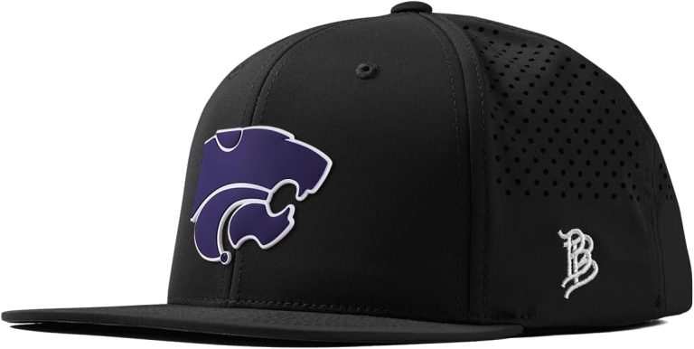 Branded Bills NCAA Kansas State Wildcats Team Logo PVC, Lightweight, Comfortable Baseball Cap