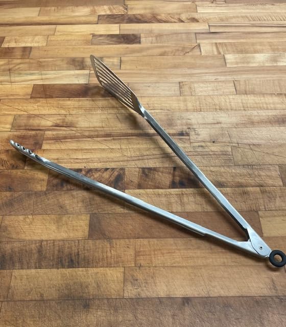 2.0 Spatula Tongs, Tong Spatula Combo, Grilling, Flipping, Kitchen Tool, Fish Turner, Burger Flipper, Cooking Utensil