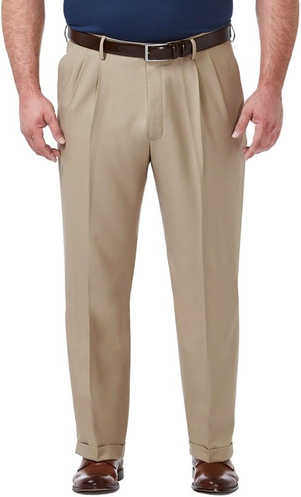 Haggar Men’s Premium Comfort Classic Fit Pleat Front Dress Pant (Regular And Big & Tall Sizes) Haggar Men’s Premium Comfort Classic Fit Pleat Front Dress Pant (Regular And Big & Tall Sizes)