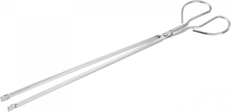 uxcell Scissors Tong, 53cm Carbon Steel Fireplace Firewood Picker Barbecue Charcoal Pick Up Tool