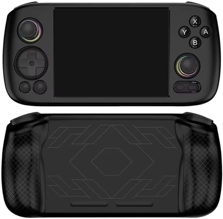Silicone Protective Case for RG406H, Soft Skin Cover Sleeve Protector for RG 406H Retro Handheld Game Console Anti-Drop Shockproof Shell Case Accessories (Black)
