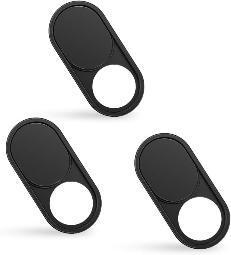 imluckies 3 Pack Webcam Cover Slide, 0.023 inch Ultra-Thin Metal Camera Cover for Laptop Computer, MacBook Pro/Air iMac iPad Tablet iPhone 8/7/6 Plus, Echo Show/Spot Web Camera Privacy Covers