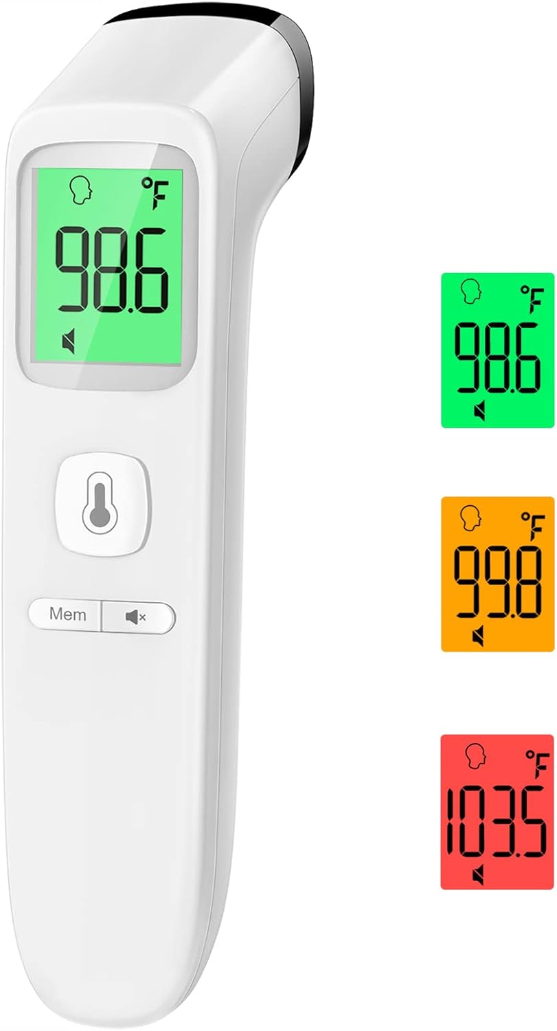 No-Touch Thermometer for Adults and Kids, Accurate Digital Baby Thermometer, FSA HSA Eligible, Fever Alarm & Silent Mode, 2 in 1 Forehead & Object Thermometer No-Touch Thermometer for Adults and Kids, Accurate Digital Baby Thermometer, FSA HSA Eligible, Fever Alarm & Silent Mode, 2 in 1 Forehead & Object Thermometer
