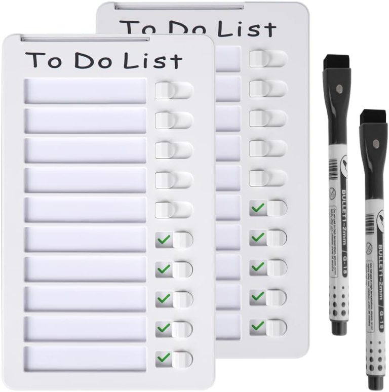 2pcs Magnetic Dry Erase Chore Charts for Kids Multiple Kids to Do List Checklist Board for ADHD, Daily Routine, Morning Routine (to Do List)