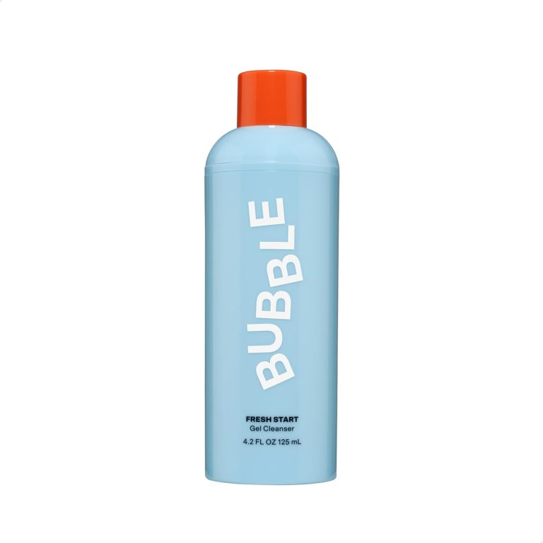 Bubble Skincare Fresh Start Gel Cleanser – Gentle Exfoliating Face Wash for Oily Skin – Formulated with Aloe Vera Juice + Caffeine to Protect and Soothe Complexion (125ml)