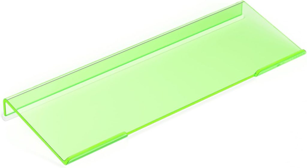 Richboom Epoptic Green Acrylic Tilted Computer Keyboard Holder for Easy Ergonomic Typing, Keyboard Stand for Office, Home, School, Fluorescent Green Richboom Epoptic Green Acrylic Tilted Computer Keyboard Holder for Easy Ergonomic Typing, Keyboard Stand for Office, Home, School, Fluorescent Green