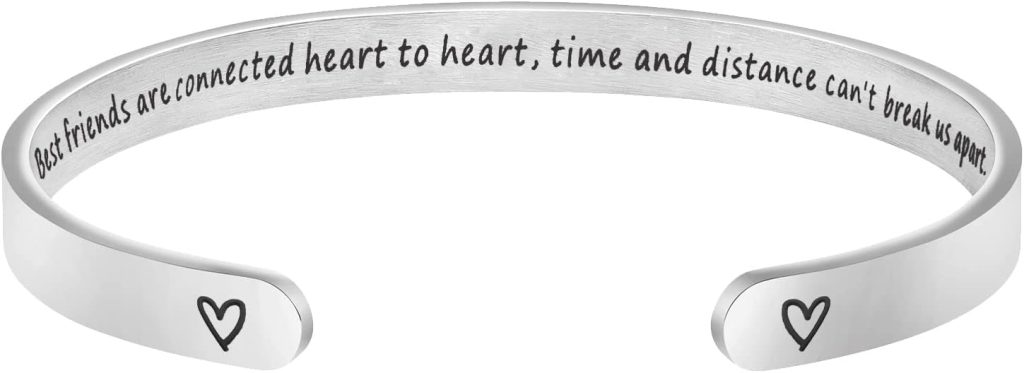 JoycuFF Inspirational Bracelets for Women Hidden Message Mantra Cuff Bangle Stainless Steel Friend Encouragement Gift JoycuFF Inspirational Bracelets for Women Hidden Message Mantra Cuff Bangle Stainless Steel Friend Encouragement Gift