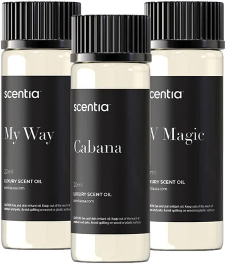 Hotel Diffuser Oils | Aromatherapy Fragrance Oils Inspired by 5 Star Hotels | Luxury Hotel Scents Set 1, Pack of 3 x 20ml Bottles (My Way, W Magic, ScentiaCabana)