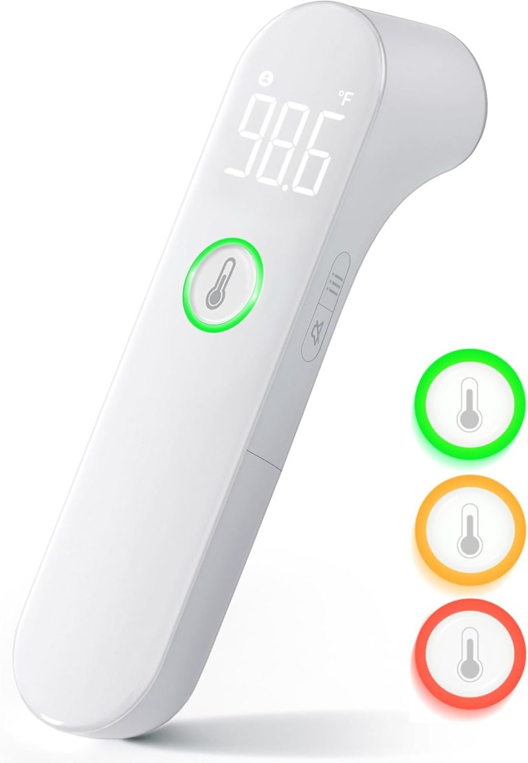 Thermometer for Adults and Kids, Fast Accurate Baby Thermometer, FSA HSA Eligible, Fever Alarm & Mute Mode, Baby Essentials – Lifetime Support