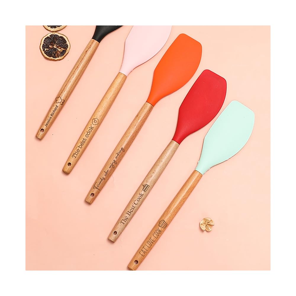 Custom Engraved Name Silicone Spatula, Personalized Cooking Tools Bakery Chef Gift, Kitchen Tool with Wooden Handle, Gadget Ideal Gift for Bakers, Chefs & Cooking Lovers Wedding Favor Bridal Custom Engraved Name Silicone Spatula, Personalized Cooking Tools Bakery Chef Gift, Kitchen Tool with Wooden Handle, Gadget Ideal Gift for Bakers, Chefs & Cooking Lovers Wedding Favor Bridal