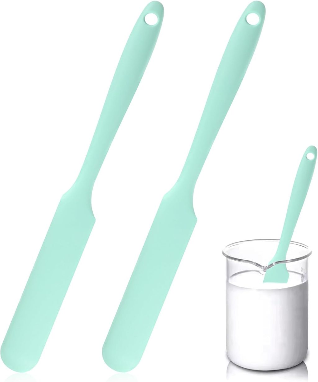 2 Pcs Silicone Jar Spatulas Skinny Heat Resistant Kitchen Spatulas Non-Stick Cake Cream Spatulas 10in Long Narrow Sourdough Stirring Stick Jam Spreader for Scraping Icing Bread, Green 2 Pcs Silicone Jar Spatulas Skinny Heat Resistant Kitchen Spatulas Non-Stick Cake Cream Spatulas 10in Long Narrow Sourdough Stirring Stick Jam Spreader for Scraping Icing Bread, Green