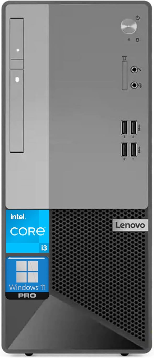 Lenovo V50t Gen 2 Business Desktop Computer, Intel 4-Core Processor(Up to 4.3Ghz), 64GB RAM, 2TB PCIe SSD, 4K 3-Monitor Support, DisplayPort, HDMI, VGA, DVD-RW, Wi-Fi, Bluetooth, Windows 11 Pro