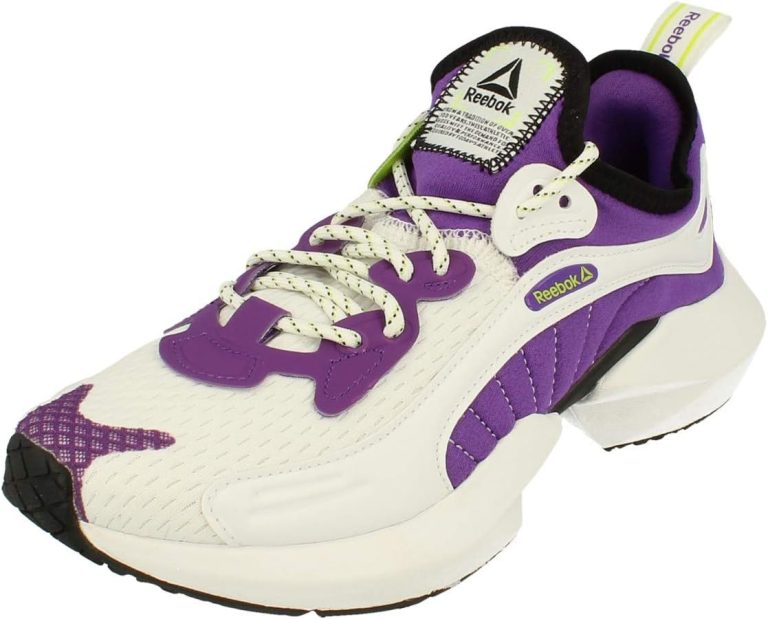 Reebok Sole Fury 00 Womens Running Trainers Sneakers (UK 6 US 8.5 EU 39, White Purple Black DV9250)