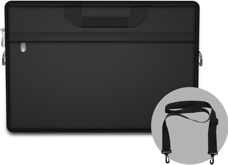 Laptop Sleeve Bag Compatible for 17 inch MacBook Air/Pro, Dell, HP, Acer, Asus, Lenovo, Shockproof Protective Computer Cover with Accessories Pocket, Black