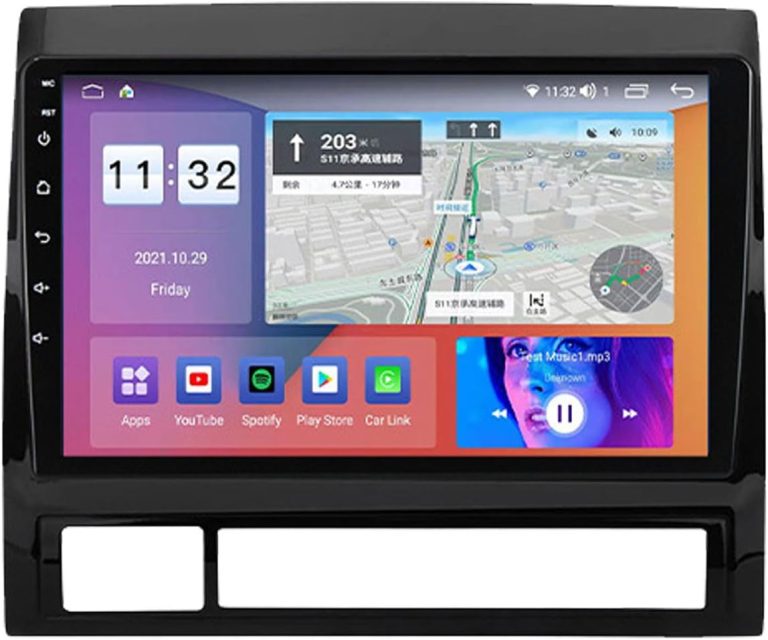 for Toyota Tacoma 2005-2013 Android 12 Car Stereo with Wireless Carplay/Android Auto WiFi 2+32G 4 Core GPS Navigation Radio Player 9” HD Touch Screen Audio Backup Camera Multimedia Head Unit