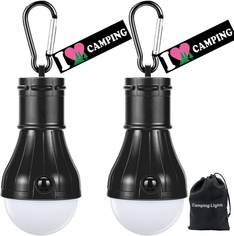 Doukey LED Camping Light [2 Pack or 4 Pack] Portable LED Tent Lantern 4 Modes for Backpacking Camping Hiking Fishing Emergency Light Battery Powered Lamp for Outdoor and Indoor