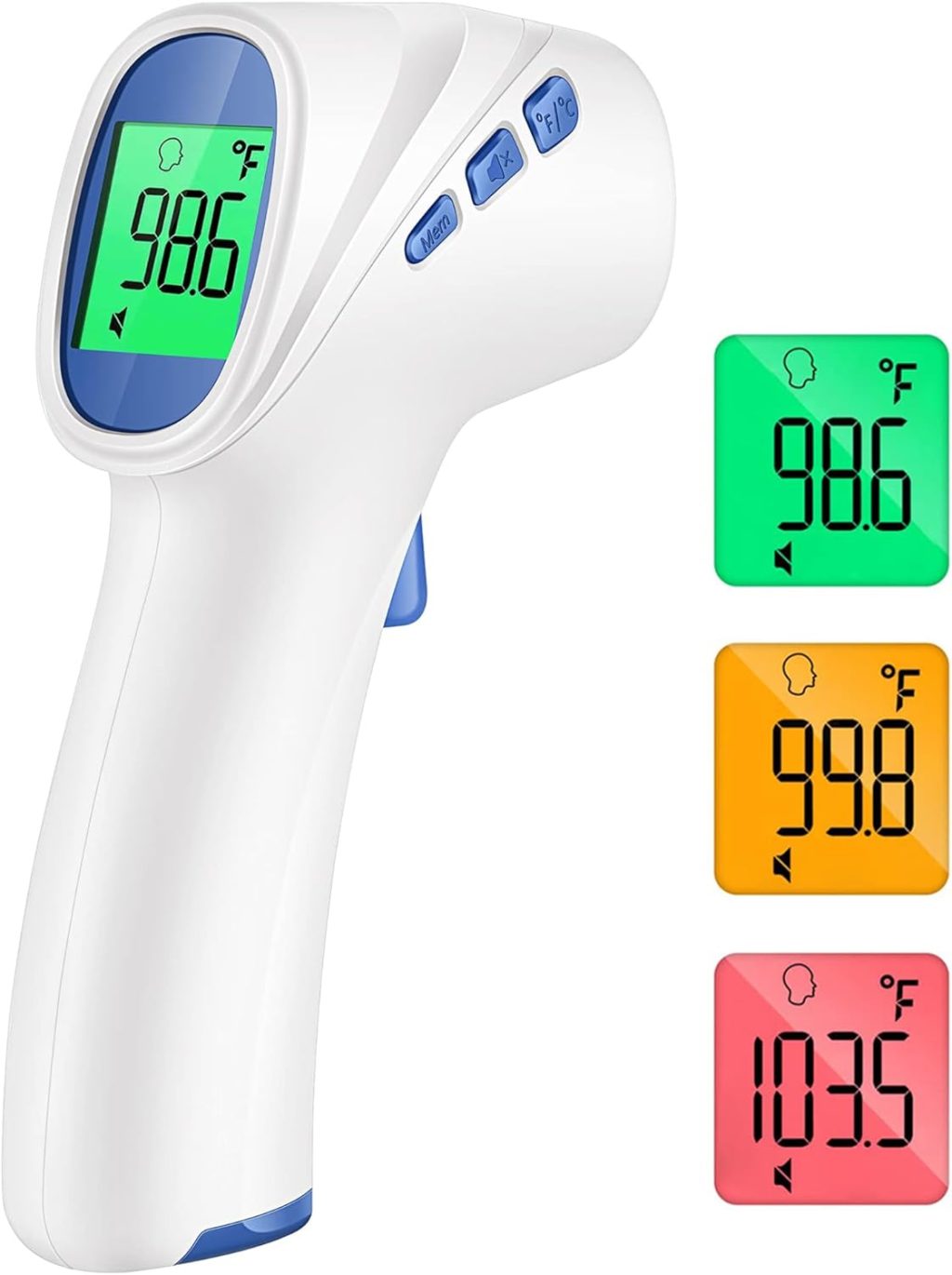 Forehead Thermometer for Adults and Kids, Digital Infrared Thermometer with Fever Alarm, FSA HSA Eligible, Fast Accurate Results, Easy to use Forehead Thermometer for Adults and Kids, Digital Infrared Thermometer with Fever Alarm, FSA HSA Eligible, Fast Accurate Results, Easy to use