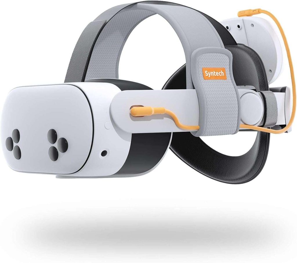 Syntech Battery Head Strap Compatible with Meta Quest 3S/3, VR Accessories with 10,000mAh Detachable Battery, Extended Playtime for 3.5-5 Hours, Elite Strap for Enhanced Comfort and Stability Syntech Battery Head Strap Compatible with Meta Quest 3S/3, VR Accessories with 10,000mAh Detachable Battery, Extended Playtime for 3.5-5 Hours, Elite Strap for Enhanced Comfort and Stability
