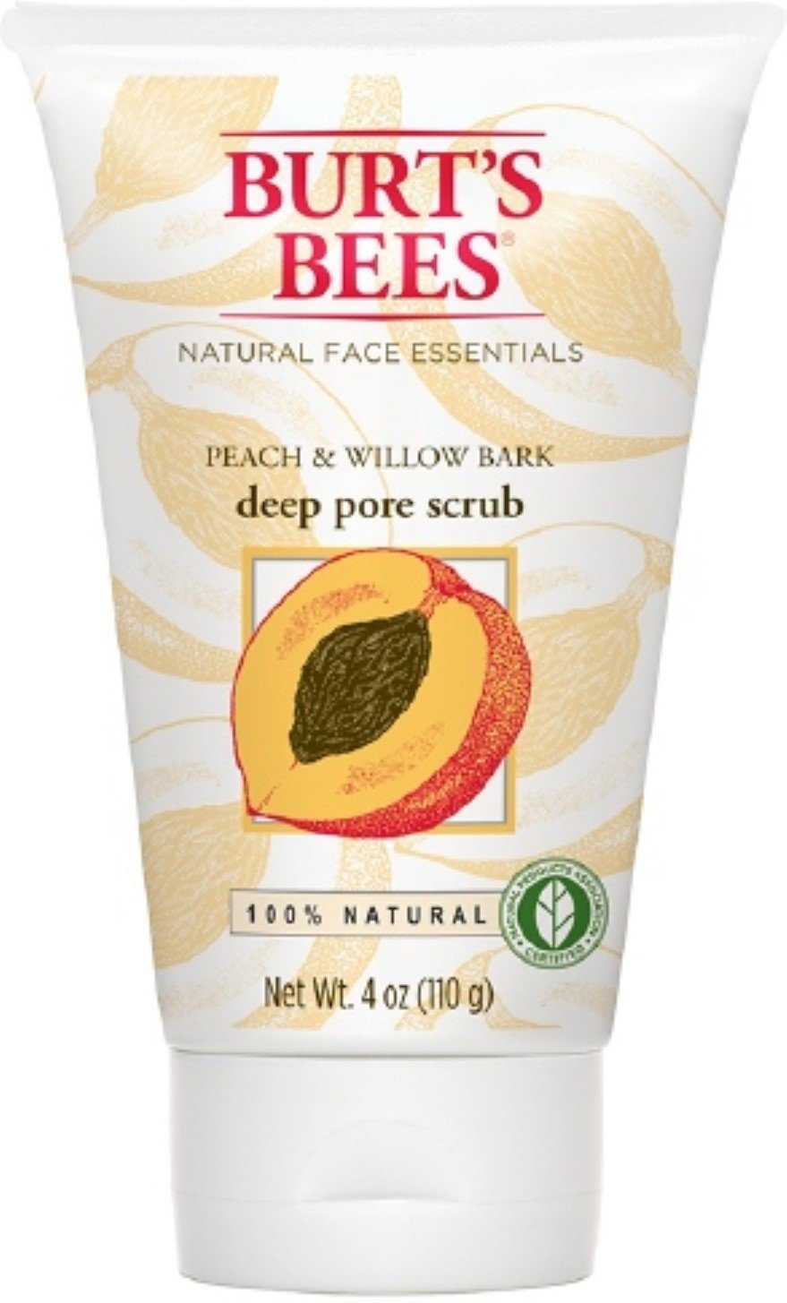 Burts Scrub Peach/Wlbk Size 4.Z Burt’S Bees Peach And Willowbark Deep Pore Scrub