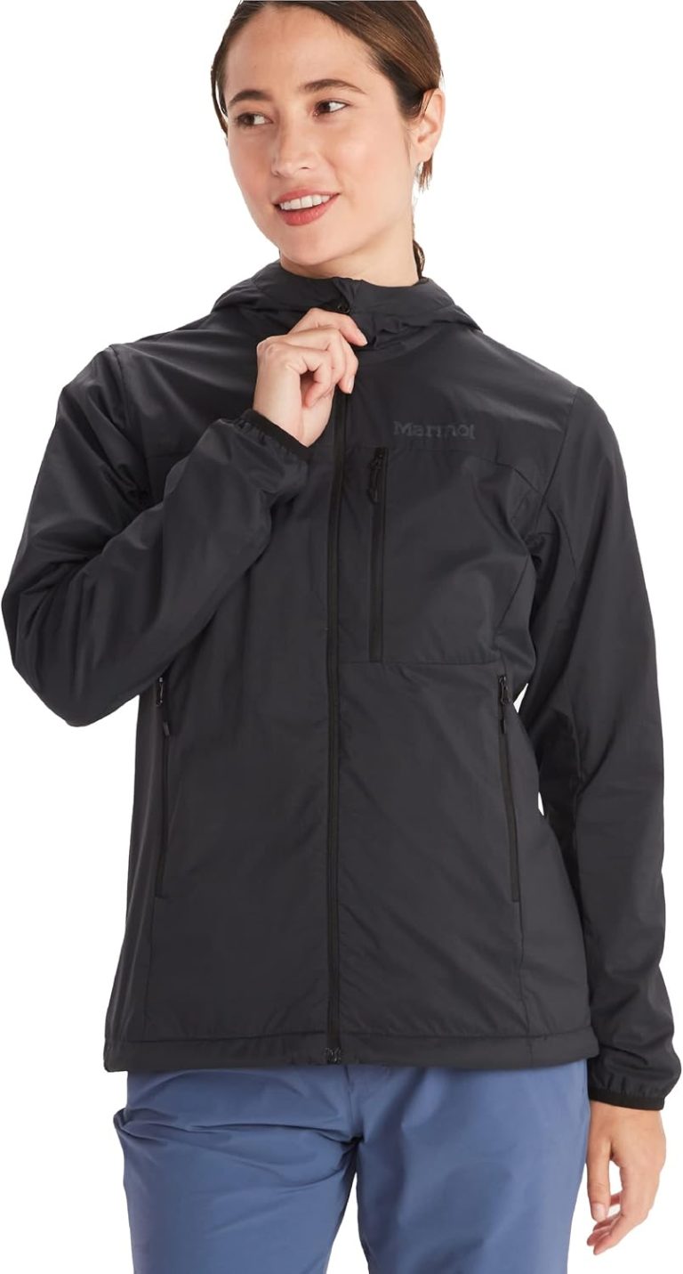 MARMOT Women’s Ether Driclime Hoody – Breathable, Comfortable, Packable Windbreaker Jacket with Hood MARMOT Women’s Ether Driclime Hoody – Breathable, Comfortable, Packable Windbreaker Jacket with Hood