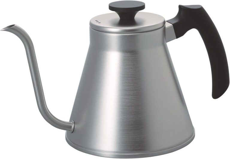 Hario V60 “Fit” Gooseneck Drip Kettle, 1200ml, Silver