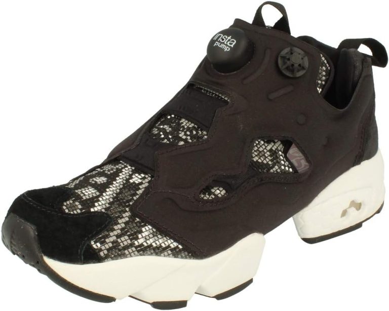 Reebok Instampump Fury GT Womens Running Trainers Sneakers (UK 6 US 8.5 EU 39, Black White Purple BD4462)