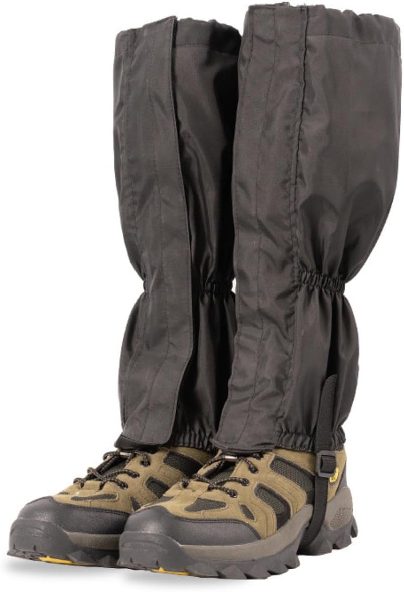 Waterproof Leg Gaiters – Snow Boot Gaiters for Outdoor Trail Running, Hiking, Walking, Skiing, Snowshoeing – Legs Protection for Mountain Climbing, Hunting, Fishing, Outdoor Adventures