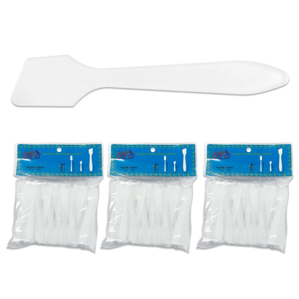 Pana® Brand 300 Pieces Disposable Makeup Frosted Tip Angled Spatula Cosmetic Skin Care Facial Cream Mask Spatula for Mixing and Sampling Pana® Brand 300 Pieces Disposable Makeup Frosted Tip Angled Spatula Cosmetic Skin Care Facial Cream Mask Spatula for Mixing and Sampling