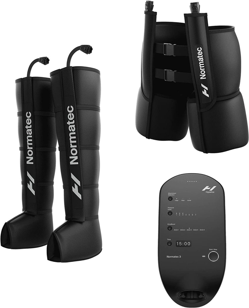 Hyperice Normatec 3 – Recovery System with Patented Dynamic Compression Massage Technology (Normatec 3 Lower Body (Standard Size Legs + HIPS) FSA-HSA Approved