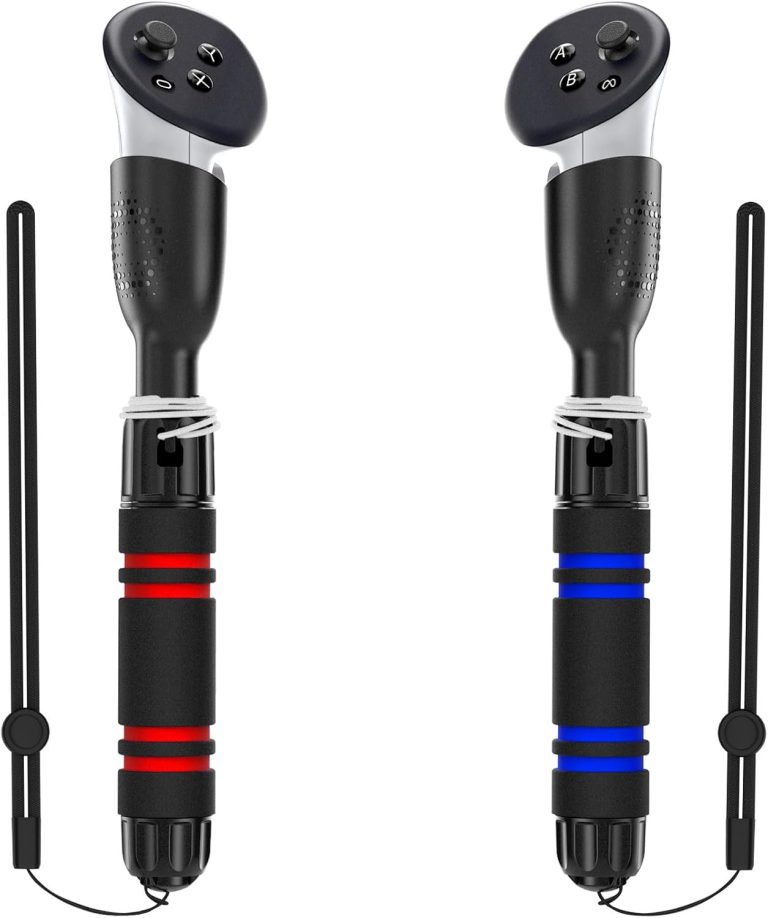 YOGES Gorilla Tag Long Arms Compatible with Meta Quest 3S/ Quest 3/ Oculus Quest 2/ Quest Pro/Rift S Controller, Beat Saber Handle Attachments VR Sticks Dual Extensions Grips for Playing VR Games