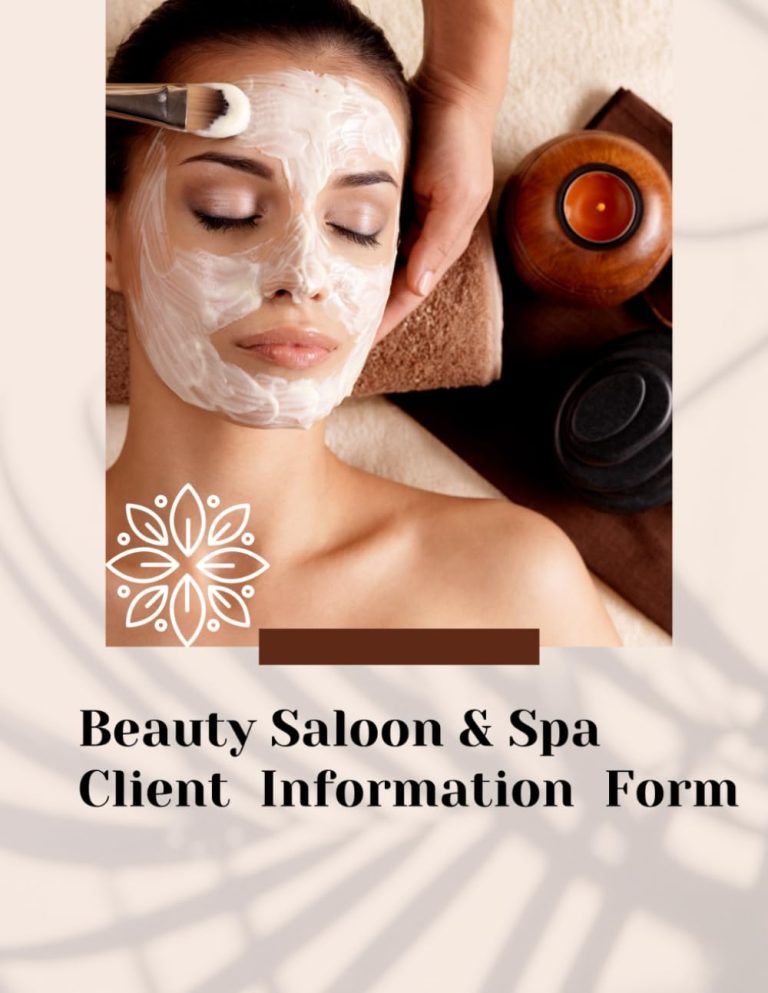 Beauty Salon and Spa Client Consultation Handbook: Personalized Care Guide: 8.5 x11 inch size 108 pages easy to use