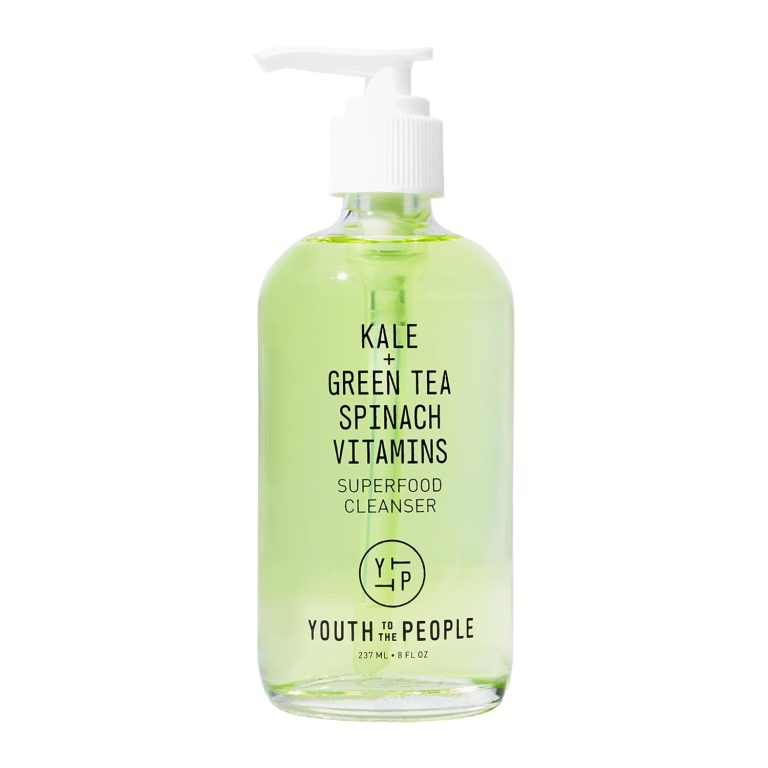Youth To The People Superfood Facial Cleanser – Kale and Green Tea Cleanser – Gentle Face Wash, Makeup Remover + Pore Minimizer for All Skin Types – Vegan