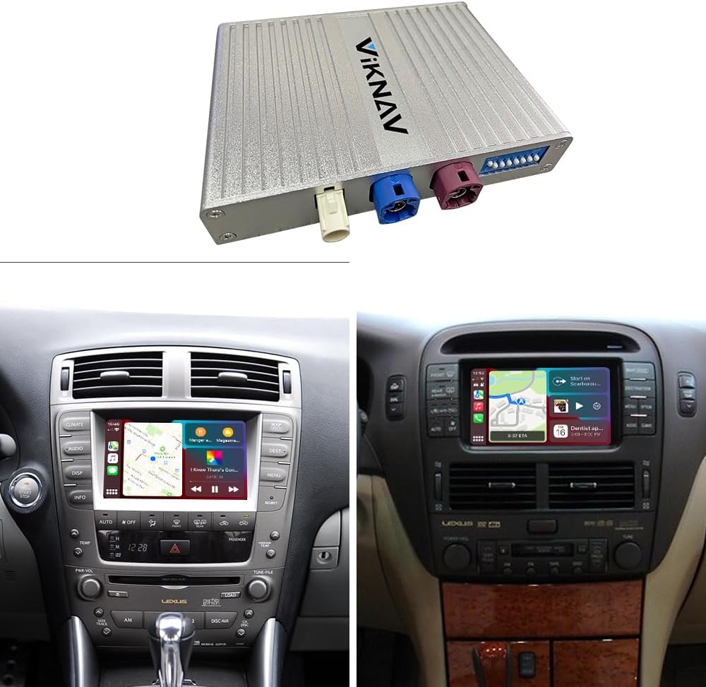 for Lexus is LS 2005-2008 Wireless CarPlay Android Auto Linux Interface Box Fit for Original Car Radio Upgrade GPS Navigation for Lexus is LS 2005-2008 Wireless CarPlay Android Auto Linux Interface Box Fit for Original Car Radio Upgrade GPS Navigation