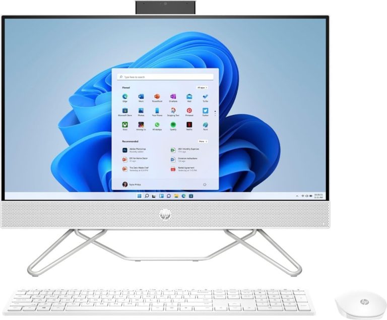 HP 24-DF1046 23.8″ FHD 1920 x 1080 LED All-in-One PC Intel Core i3-1115G4 3.0 GHz 8GB RAM 256GB SSD Intel UHD Graphics DVD Windows 11 Home (Renewed)