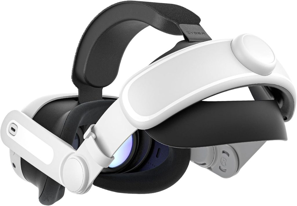 Head Strap for Meta Quest 3S/Quest 3 Comfort Elite Strap for Oculus Quest 3S/3 Accessories, Adjustable Lightweight VR Headset Strap Replacement Head Strap for Meta Quest 3S/Quest 3 Comfort Elite Strap for Oculus Quest 3S/3 Accessories, Adjustable Lightweight VR Headset Strap Replacement