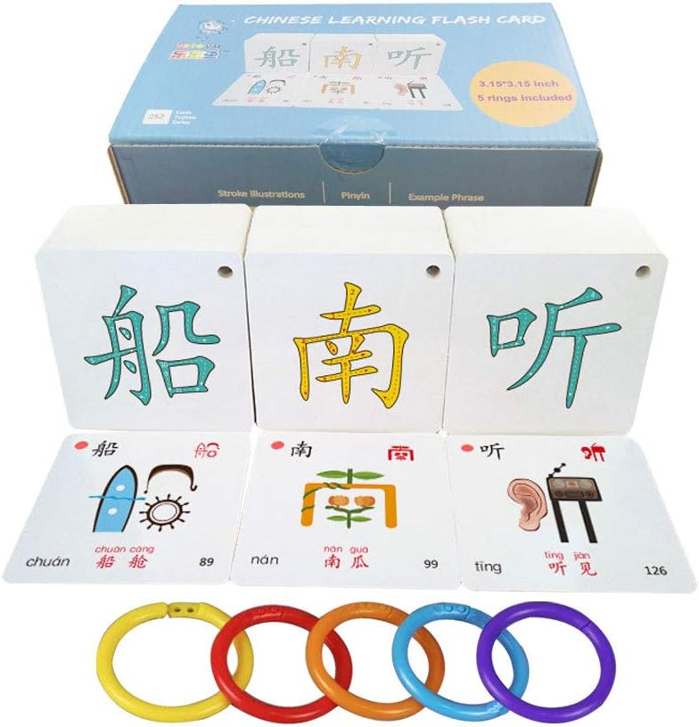 Hieroglyphic Pictograph Symbols Chinese Learning Color Flash Memory Cards Mandarin Simplified Edition,252 Characters with Pinyin and Stroke Illustrations,Stage 3 Hieroglyphic Pictograph Symbols Chinese Learning Color Flash Memory Cards Mandarin Simplified Edition,252 Characters with Pinyin and Stroke Illustrations,Stage 3