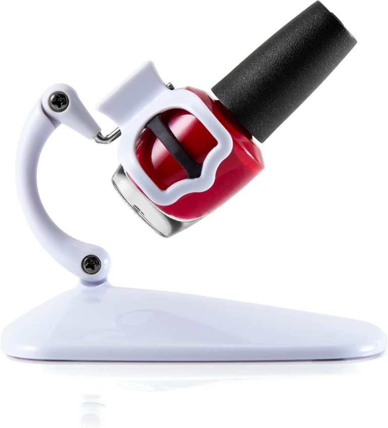 Grip and Tip Nail Polish Bottle Holder – Fingernail Polish Bottle Holder | Tilted and Anti-Spill Stand | Fingernail Painting, Nail Art Tools | Nail Polish Accessories For Mani and Pedi