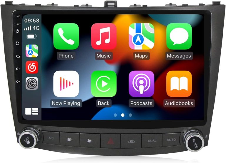 MekedeTech Android 13 Car Radio for Navigation for Lexus IS250 IS200 IS220 IS300 IS350 Head Unit Car GPS Stereo Multimedia Player in Dash Stereo with Built-in CarPlay and Android Auto WiFi BT