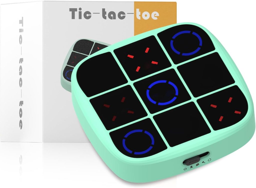 Tic Tac Toe Bolt Game, 4-in-1 Handheld Puzzle Game Console, Portable Travel Games for Educational and Memory Growth, Toys Board Games for Kids and Adults, Birthday Gifts for All Ages Tic Tac Toe Bolt Game, 4-in-1 Handheld Puzzle Game Console, Portable Travel Games for Educational and Memory Growth, Toys Board Games for Kids and Adults, Birthday Gifts for All Ages