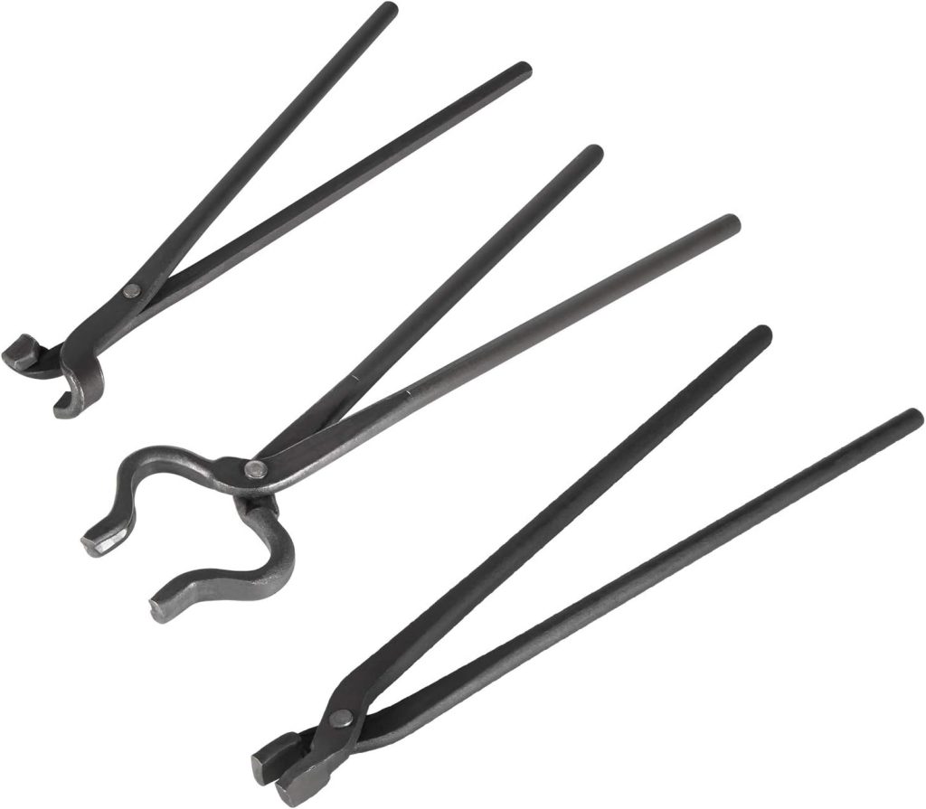 Knife Making Tongs Set Bladesmith Blacksmith Forge Tong Tools Set Vise Tools (3 Pcs) Knife Making Tongs Set Bladesmith Blacksmith Forge Tong Tools Set Vise Tools (3 Pcs)