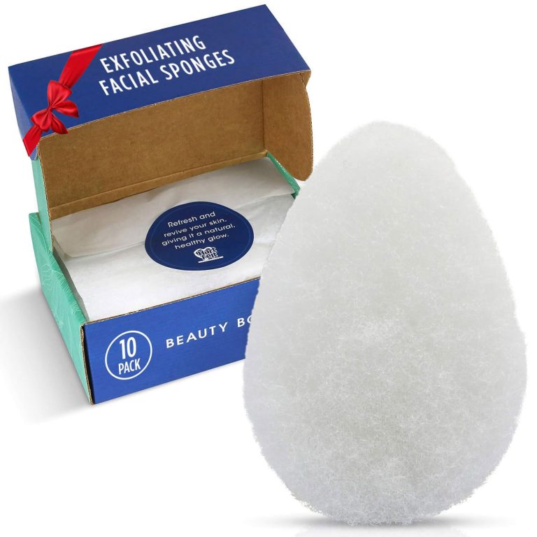 10 Pack Gift Box Facial Exfoliation Beauty Box with Soft Exfoliating Face Scrub Pads | Reusable Facial Sponges Set for Daily Cleansing & Dead Skin Removal | Face Scrubbers for Women/Men