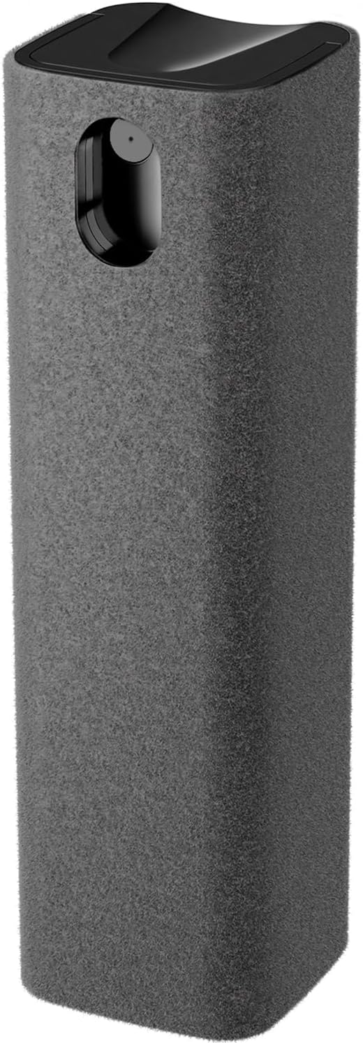 Screen Cleaner Spray and Wipe by EVEO – Computer Screen Cleaner, Laptop Screen Cleaner, Car Screen Cleaner MacBook & iPad Screen Cleaner, iPhone Cleaner, 2in1 Touchscreen Mist Cleaner – (0.3 oz) Grey
