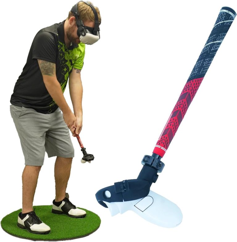 DeadEyeVR – DriVR Golf Club for Meta Quest 3 and Pro – Realistic VR Golf Simulator Handle – Weighted VR Golf Club Grip for Enhanced Play