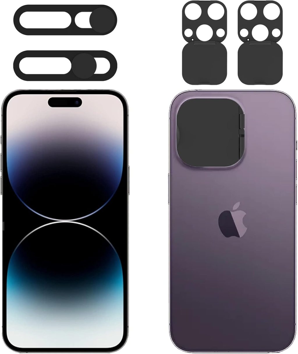 Privacy Cover Compatible for 14 Pro/iPhone 14 Pro Max with iPhone 14 Pro/iPhone 14 Pro Max Front Camera Cover,Protect Privacy and Security But Not Affect Facial Recognition(2Pack) Privacy Cover Compatible for 14 Pro/iPhone 14 Pro Max with iPhone 14 Pro/iPhone 14 Pro Max Front Camera Cover,Protect Privacy and Security But Not Affect Facial Recognition(2Pack)